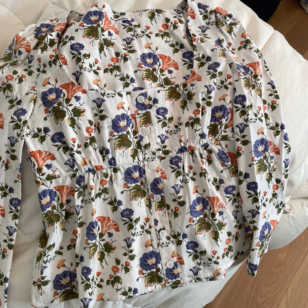 Reformation Floral Top NWT